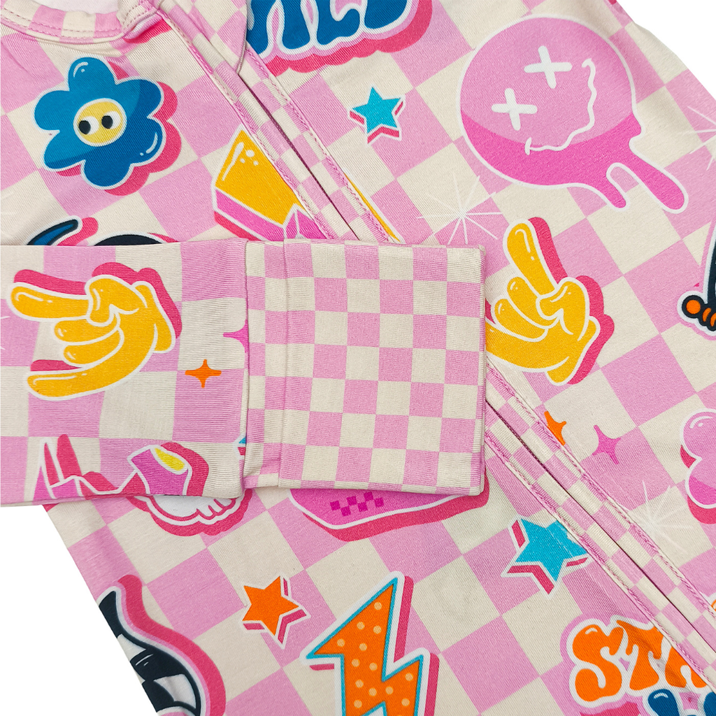 Groovy Zip Up Pajamas / PREORDER: May 20 - May 27