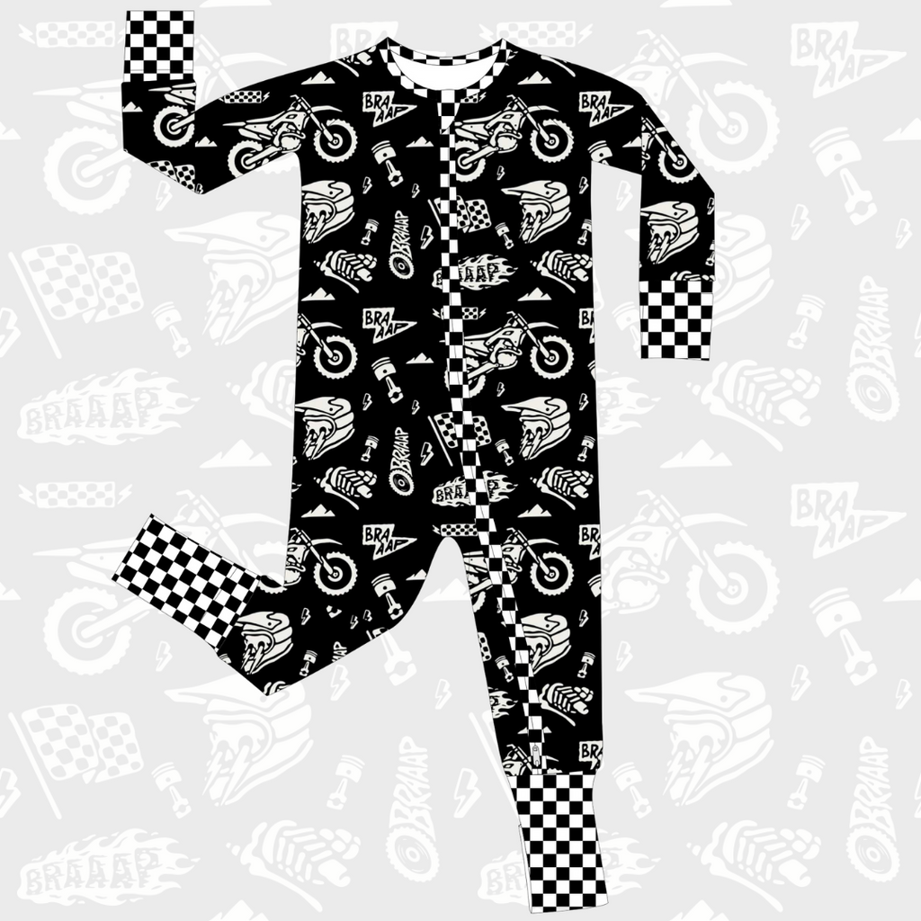 Lightning Speed Zip Up Pajamas / PREORDER: May 20 - May 27