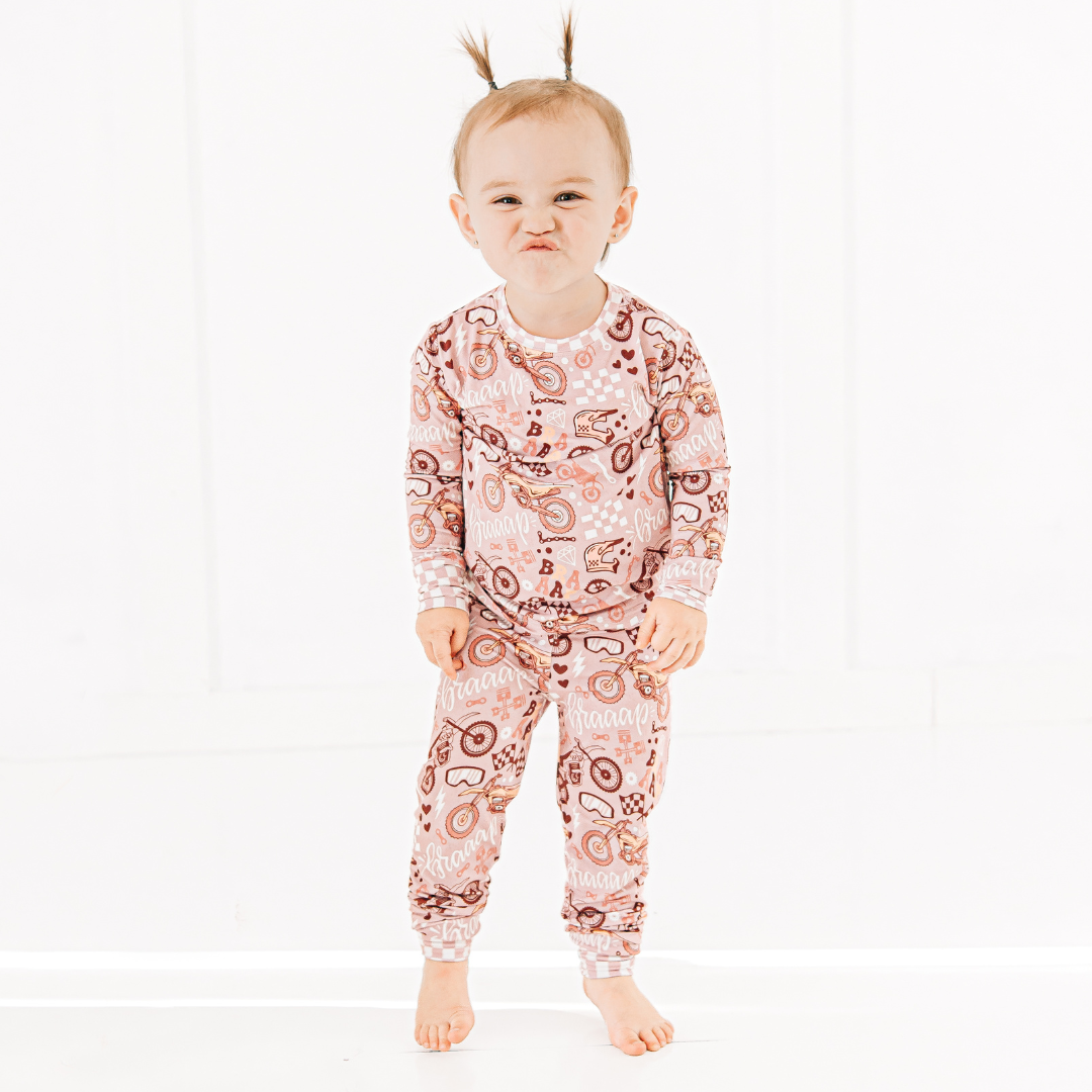 Braaap Like A Girl Zip Up Pajamas / PREORDER: May 20 - May 27