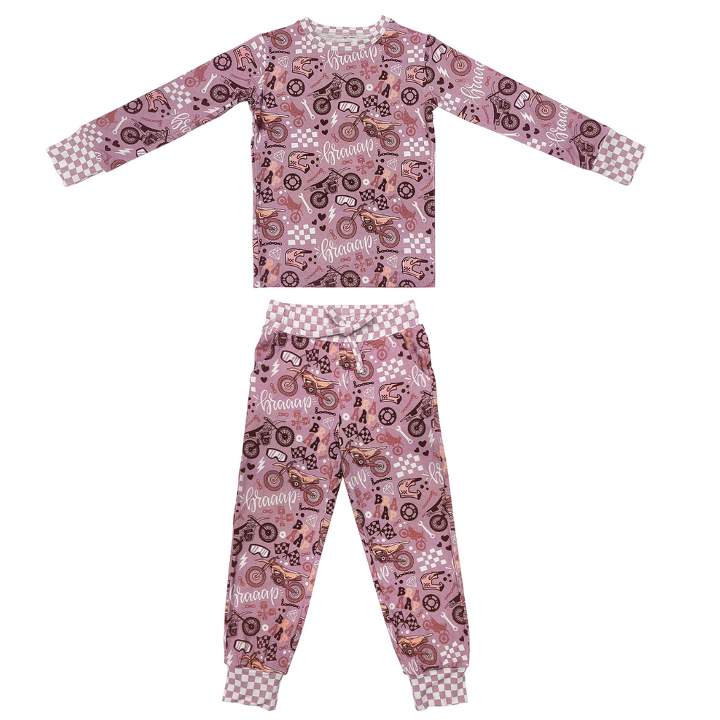 Braaap Like A Girl 2 Piece Pajamas / PREORDER: May 20 - May 27