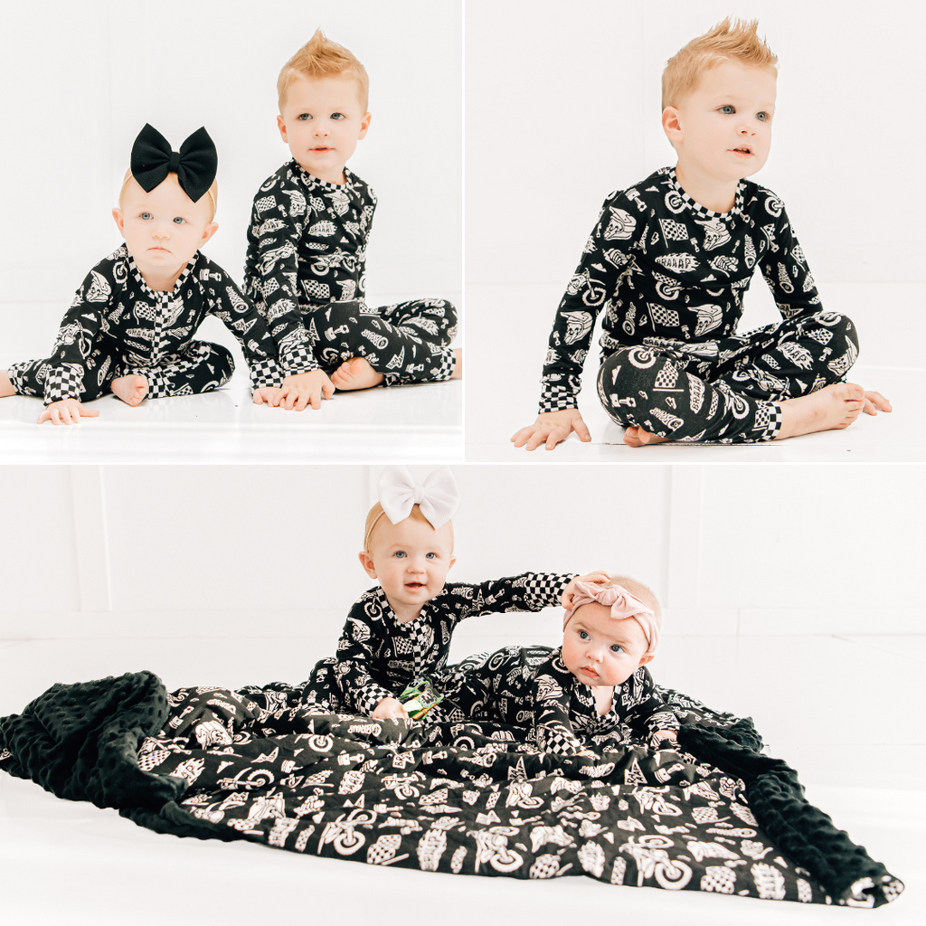 Lightning Speed Zip Up Pajamas / PREORDER: May 20 - May 27