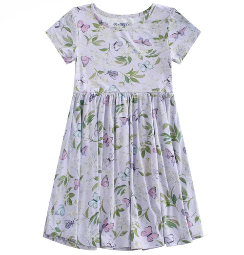 Butterfly Bamboo Girls Twirl Dress