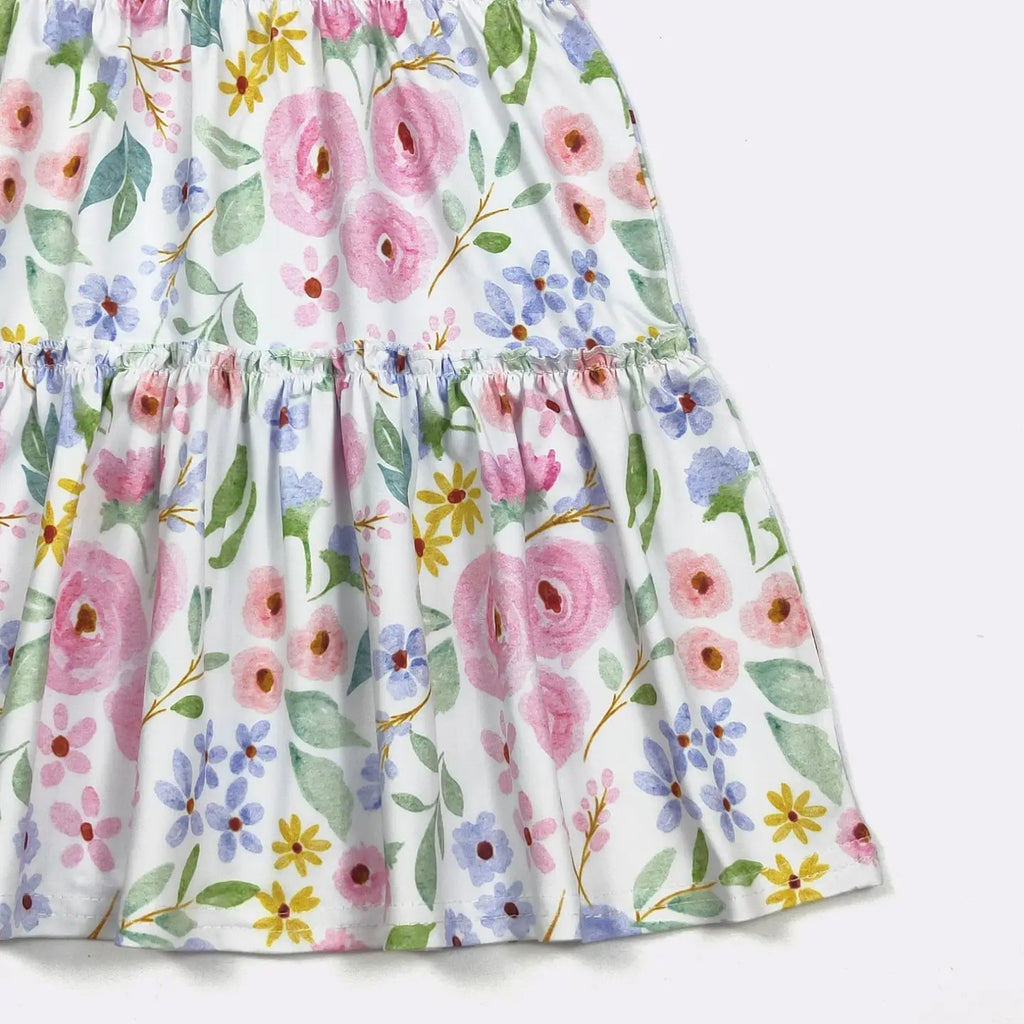 Pastel Poppy Girls Dress