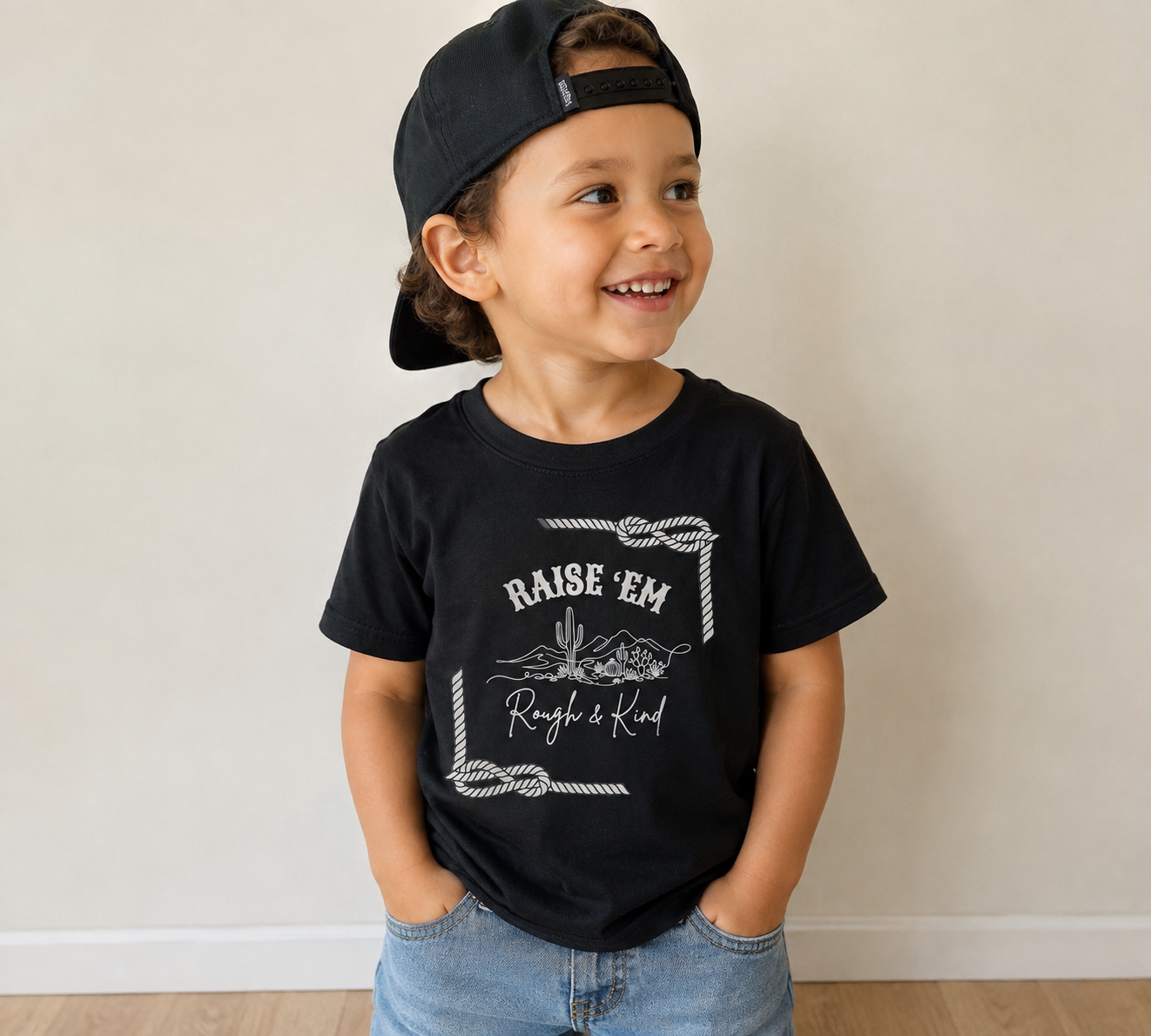 Raise ’Em Rough & Kind Desert Tee