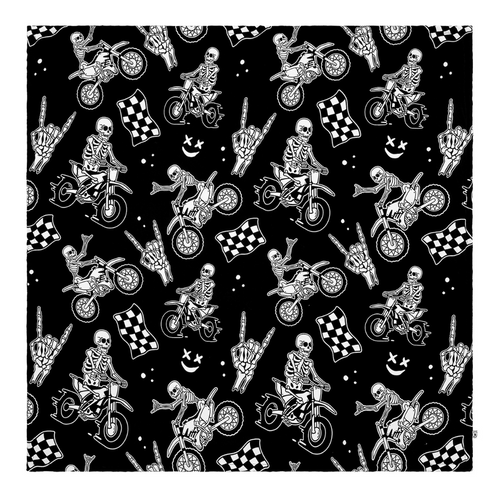 Bikes N Bones Blanket / Large
