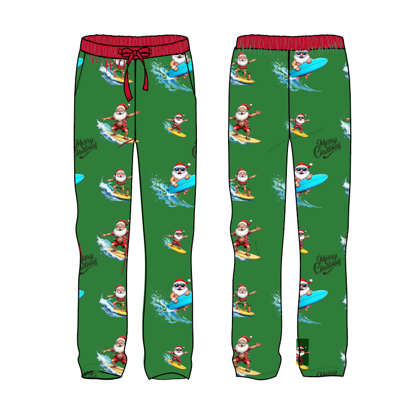 Surf's Up Santa™ Adult Lounge Pants PRE ORDER