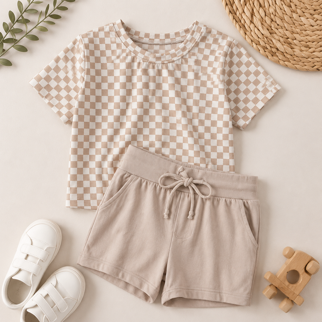 Mini Checkered Dreams Daywear Set