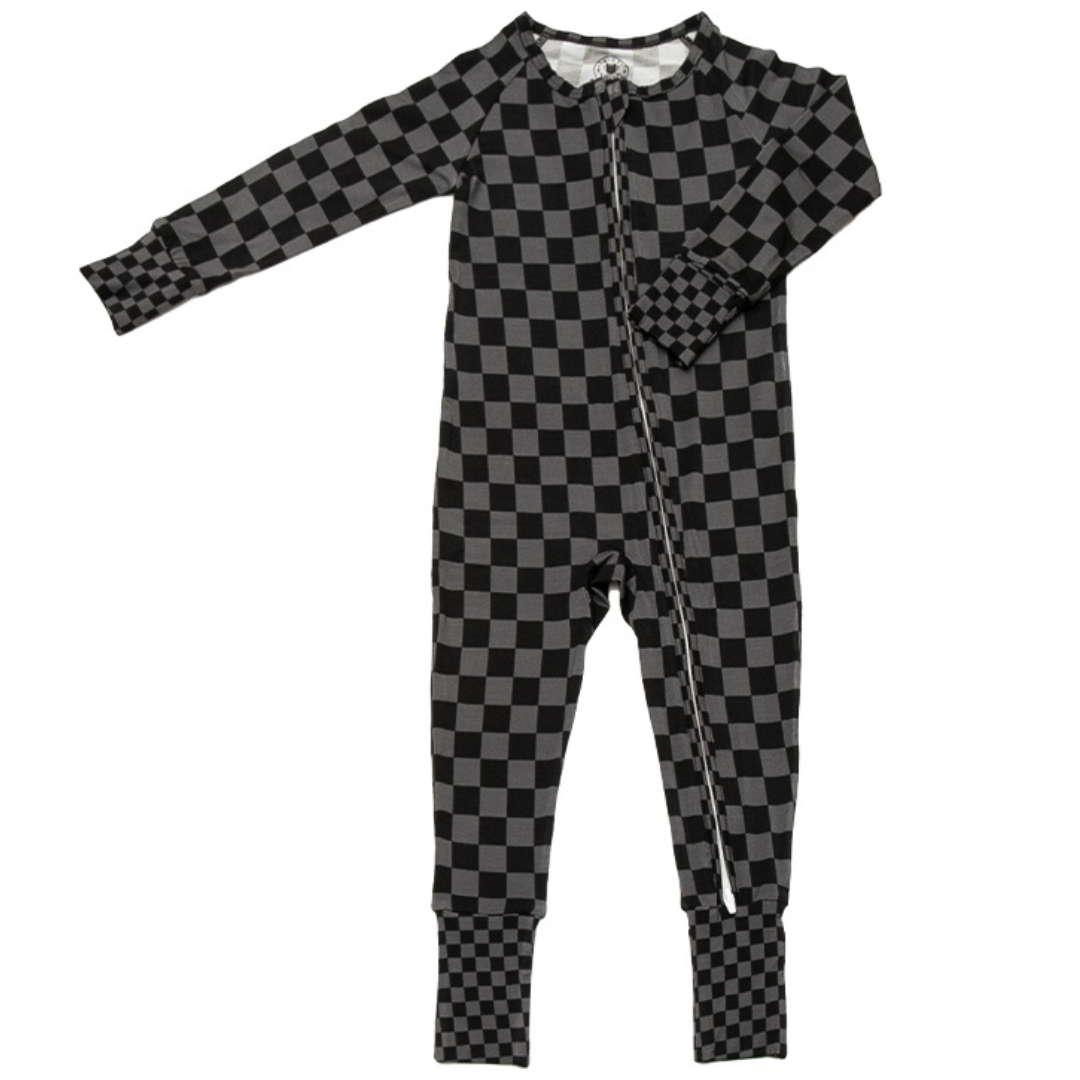 Stealth Checker Zip Up Pajamas / PREORDER: May 20 - May 27