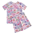 PoshTOT Morning Glory Print 2 Piece Short Sleeves PJ Set