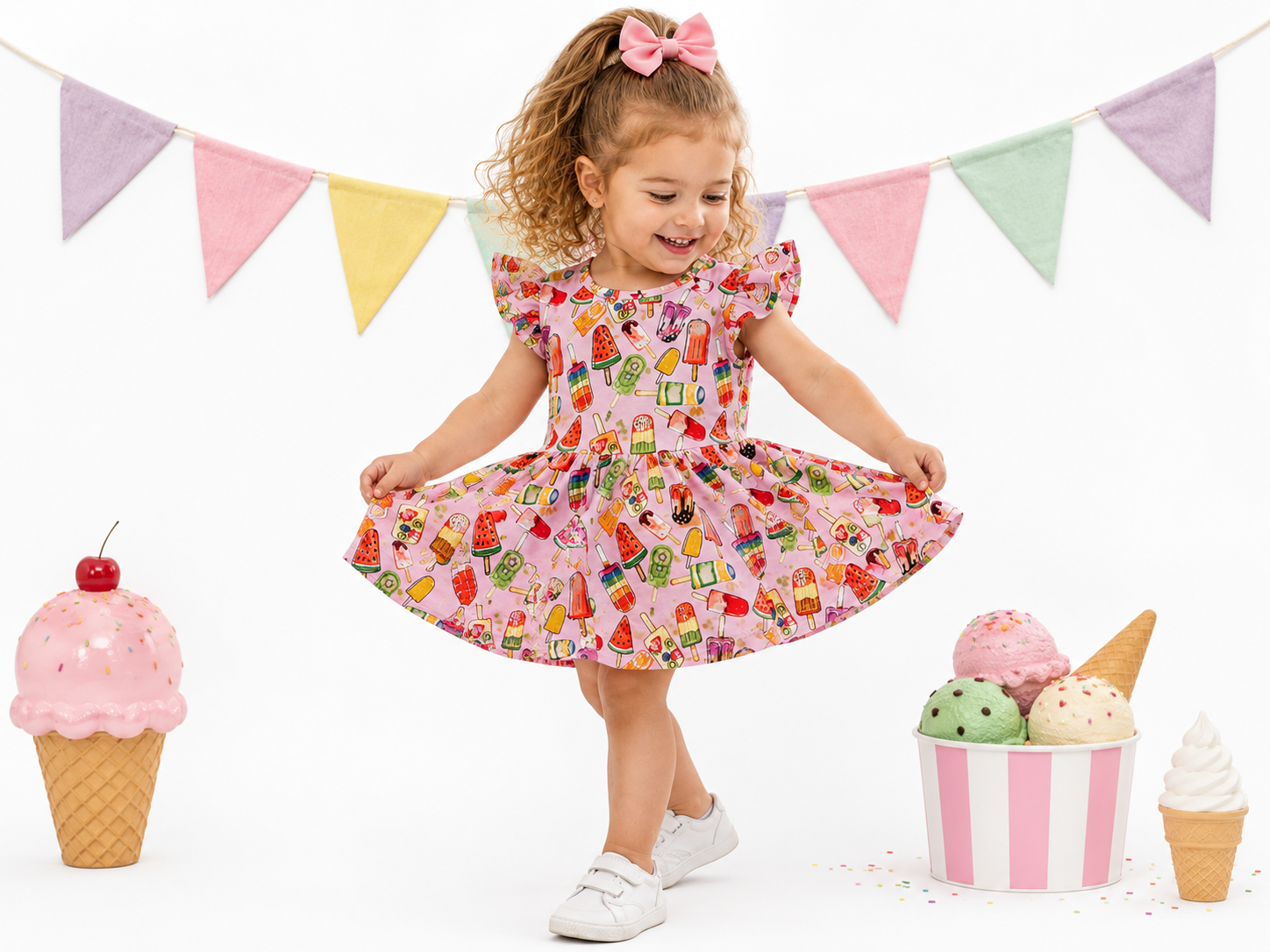 Summertime Pop Twirl Dress