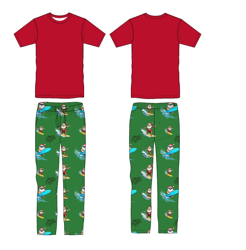 Surf's Up Santa™ Big Kid Pajama Set PRE ORDER