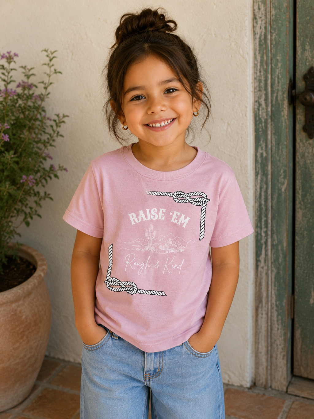 Raise ’Em Rough & Kind Desert Tee