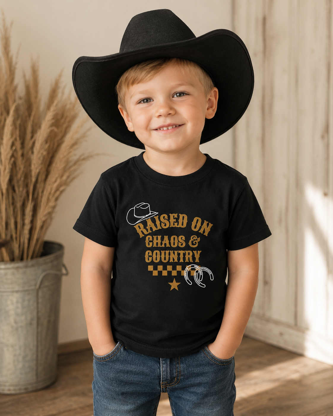 Raised on Chaos & Country Tee