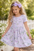 PoshTOT Butterfly Bamboo Girls Twirl Dress