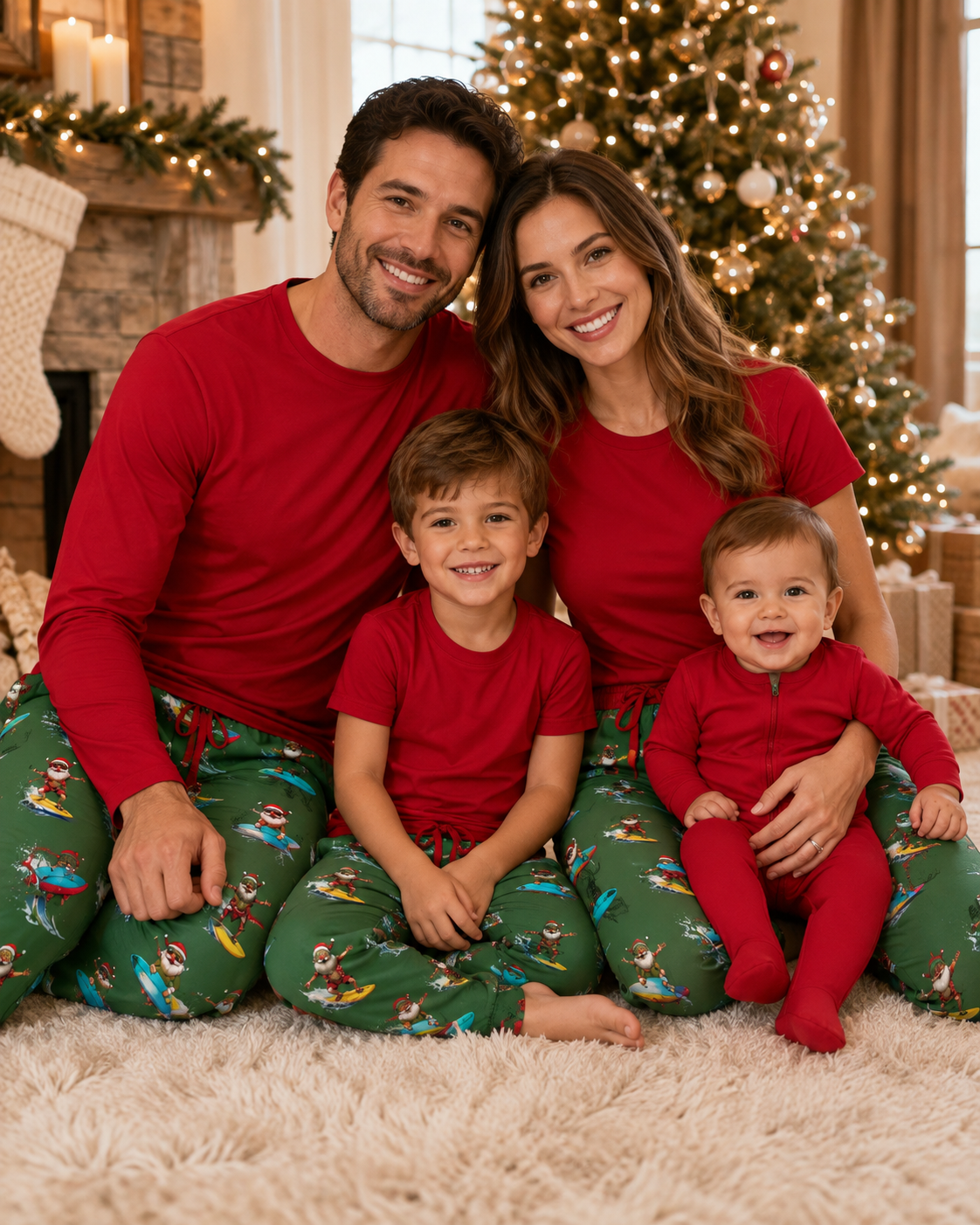 Surf's Up Santa™ Big Kid Pajama Set PRE ORDER