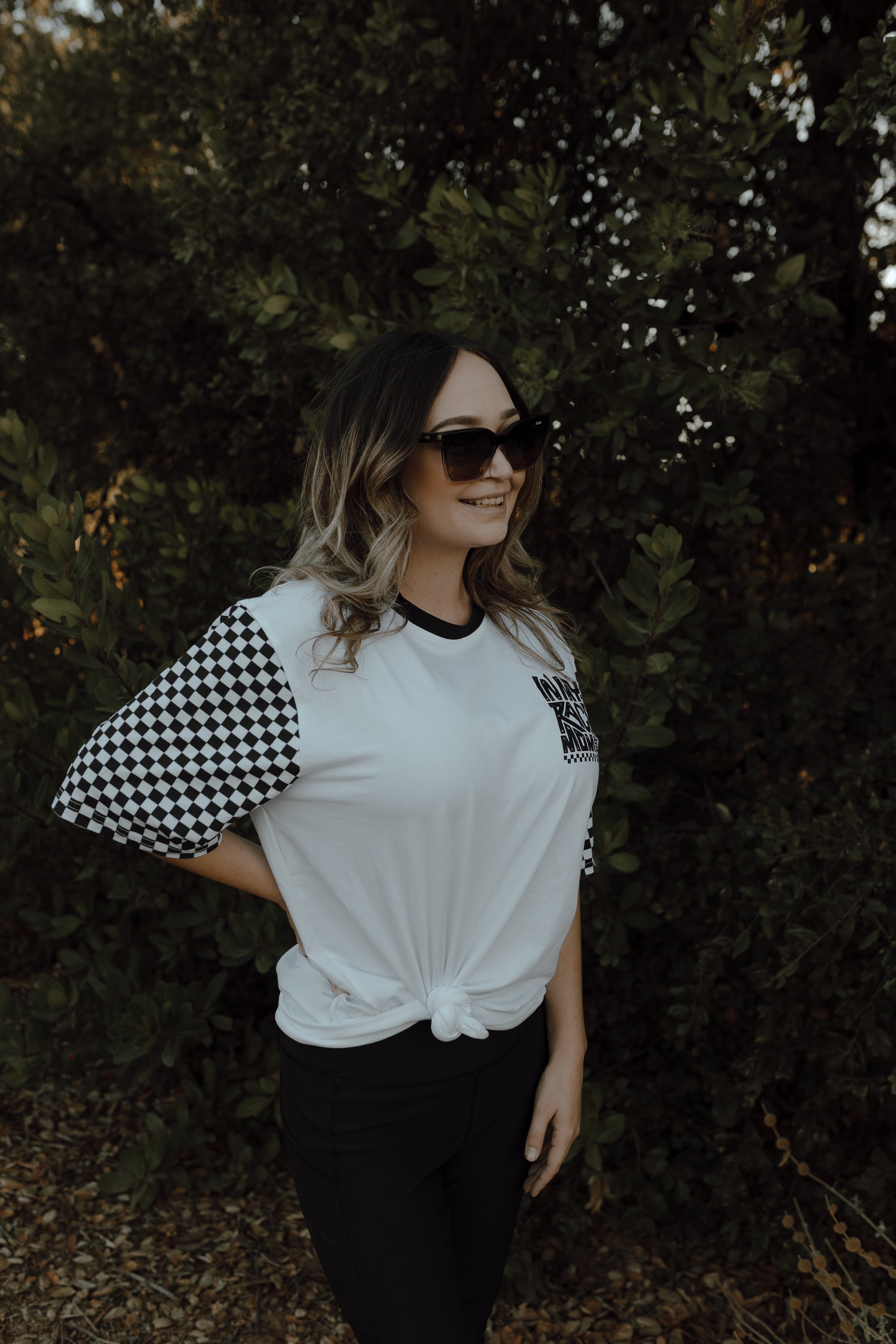 Checkered In My Race Mom Era T-Shirt / PREORDER: May 20 - May 27