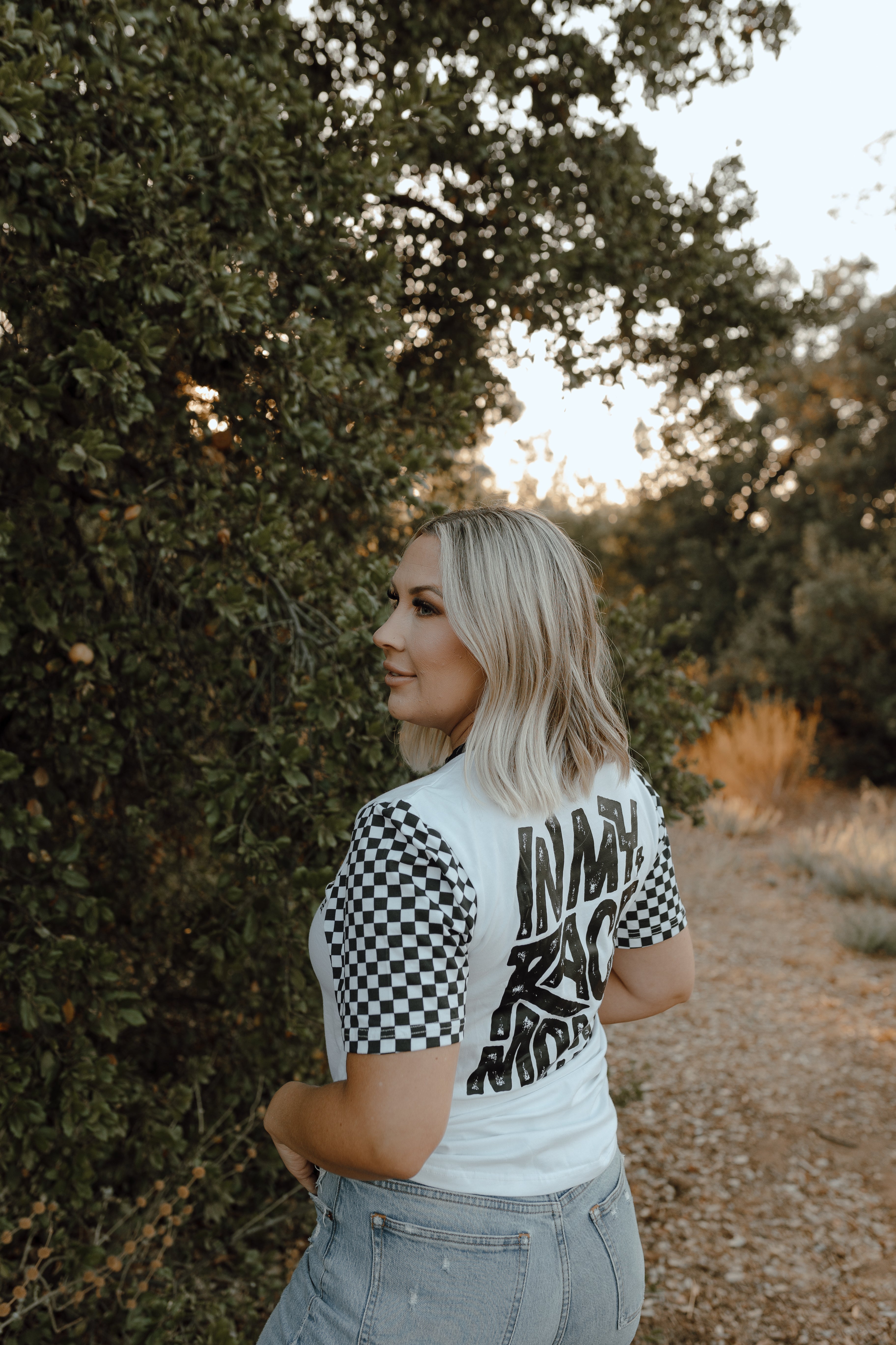 Checkered In My Race Mom Era T-Shirt / PREORDER: May 20 - May 27