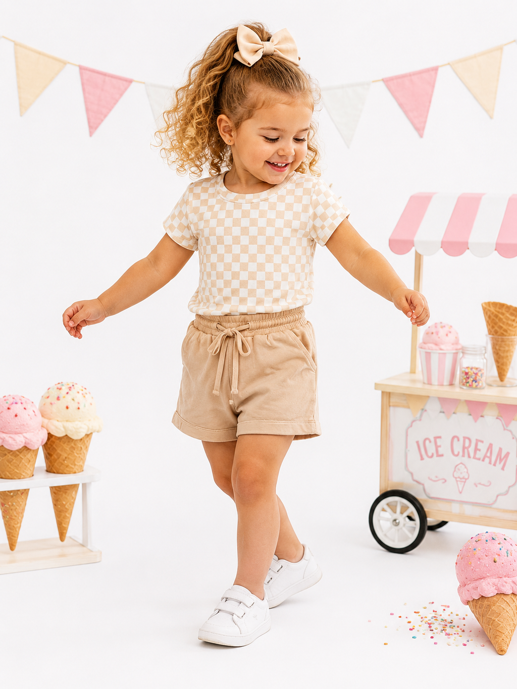 Mini Checkered Dreams Daywear Set