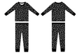 Midnight Leopard Two-Piece Pajama Set PRE ORDER