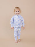 Jogger Set | Blue Flowers