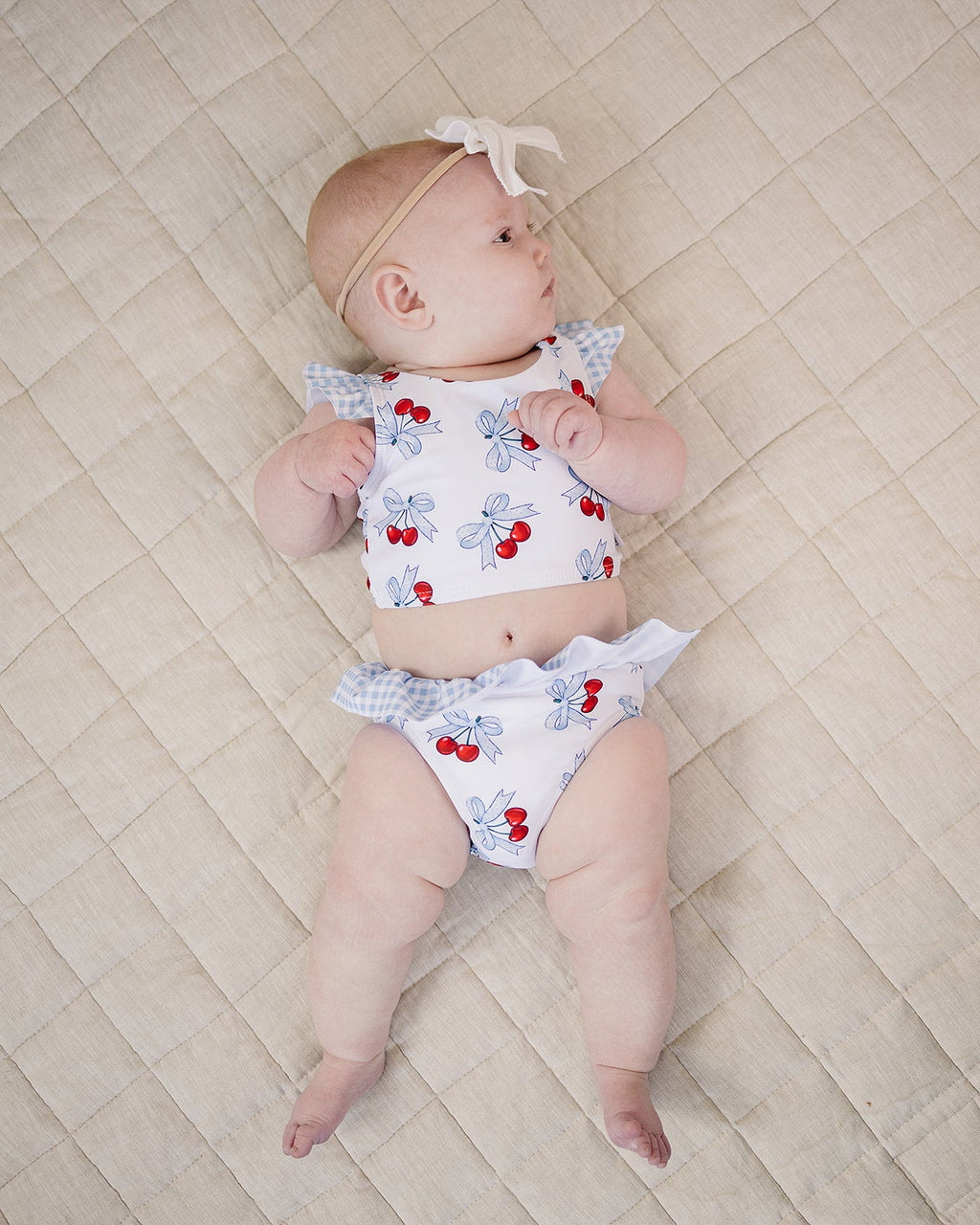 Two Piece Swimsuit | Blue Cherry