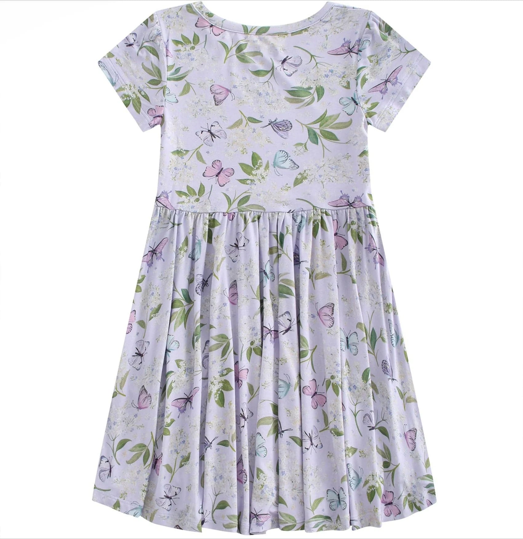 PoshTOT Butterfly Bamboo Girls Twirl Dress
