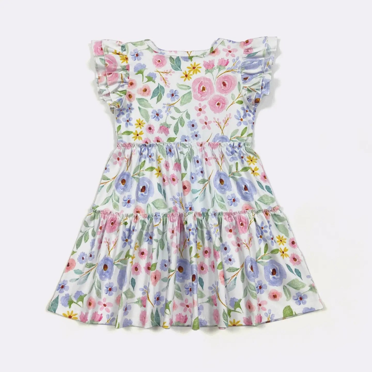 Pastel Poppy Girls Dress