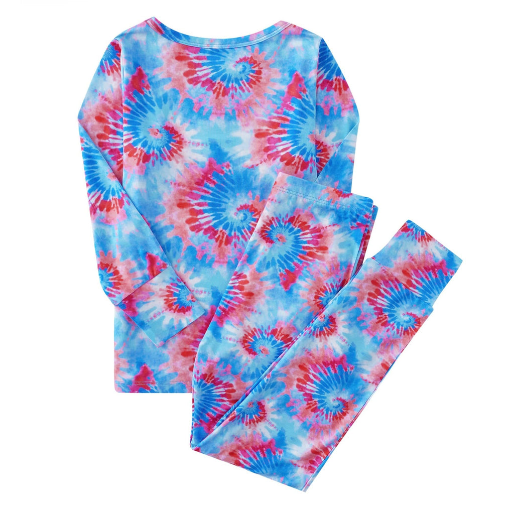 PoshTOT Tie-Dye Bamboo 2 Piece PJ Set