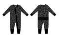 Midnight Leopard Ruffle Zippy PRE ORDER